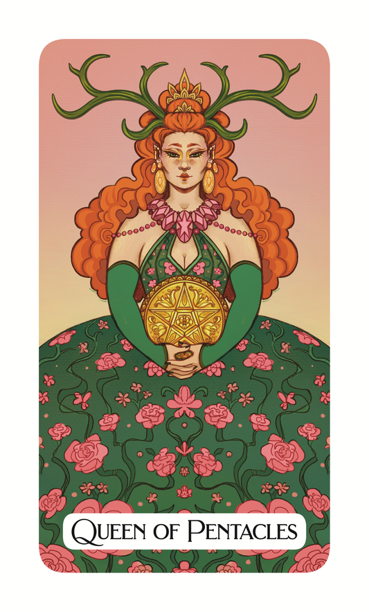 Queen Of Pentacles - Sapphic Magic Tarot