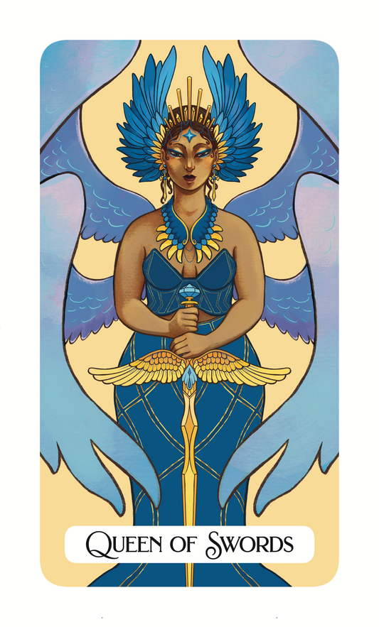 Queen Of Swords - Sapphic Magic Tarot