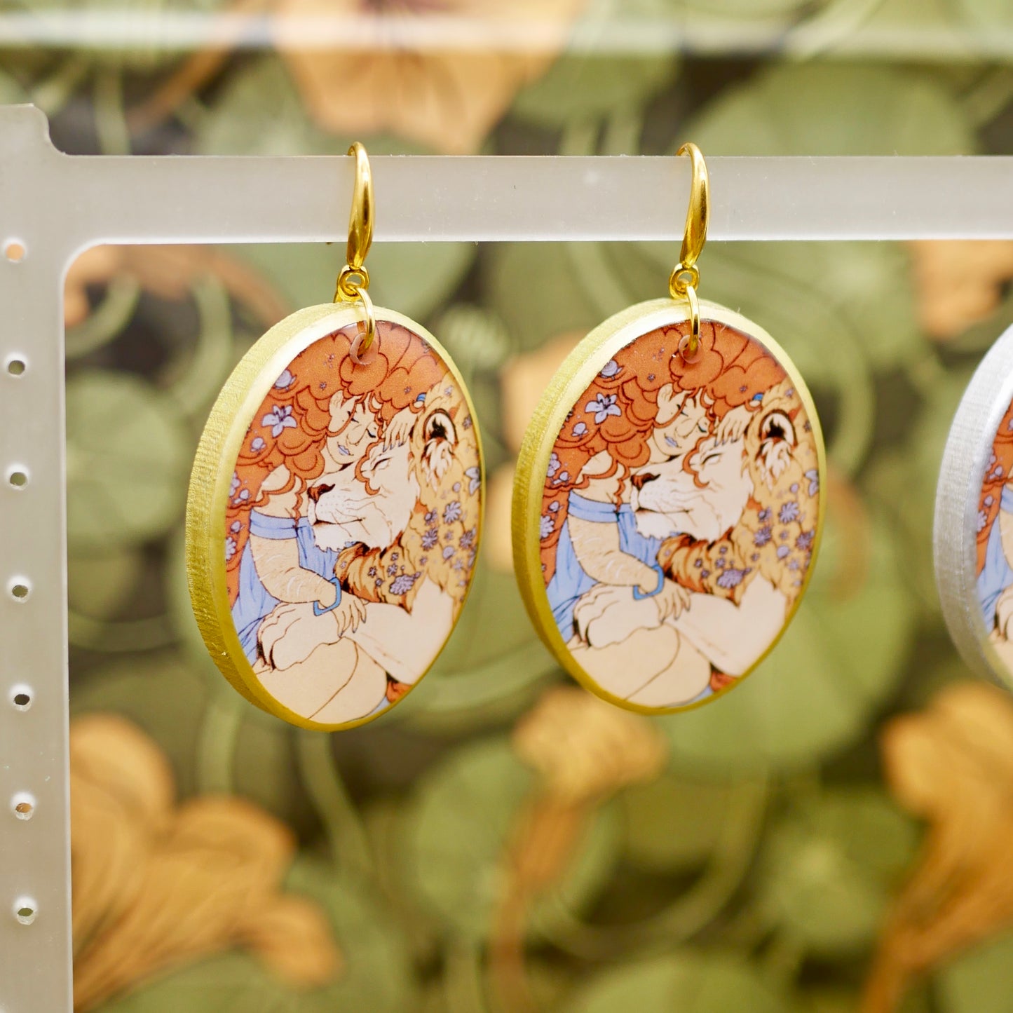 Strength - Sapphic Magic Tarot Earrings