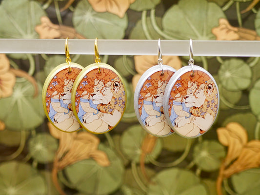 Strength - Sapphic Magic Tarot Earrings