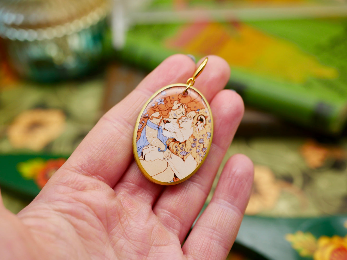 Strength - Sapphic Magic Tarot Earrings